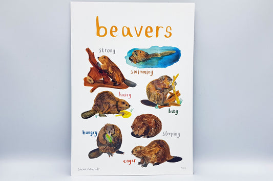 Beaver A4 Print
